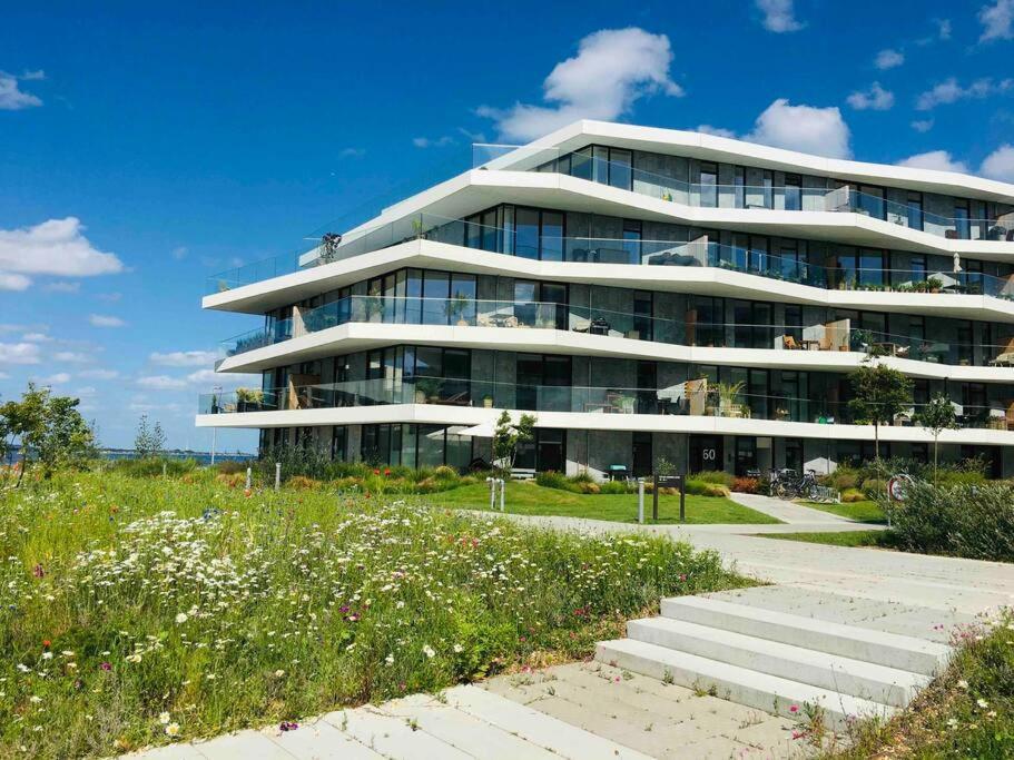 Apartmán Bo Med Stil Og Udsigt Til Aarhus Lystbadehavn Exteriér fotografie